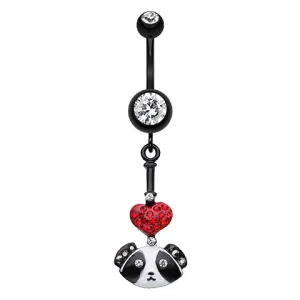 Panda Lovin' Belly Button Ring