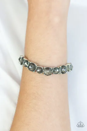 Paparazzi Born To Bedazzle - Silver Rhinestone Bracelet