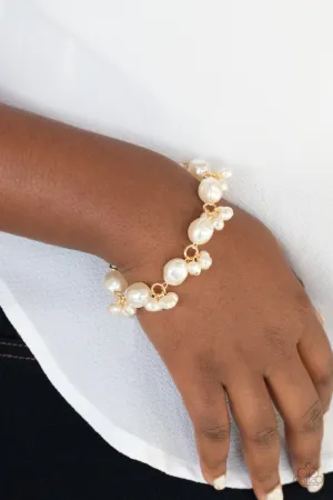 Paparazzi Bracelet ~ Imperfectly Perfect - Gold