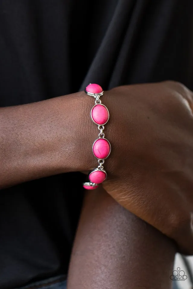 Paparazzi Bracelet ~ Nice Stonework - Pink