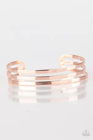 Paparazzi Bracelet ~ Street Sleek - Rose Gold
