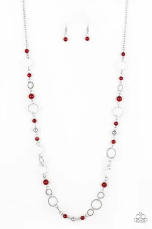 Paparazzi Necklace ~ Kid In A Candy Shop - Red
