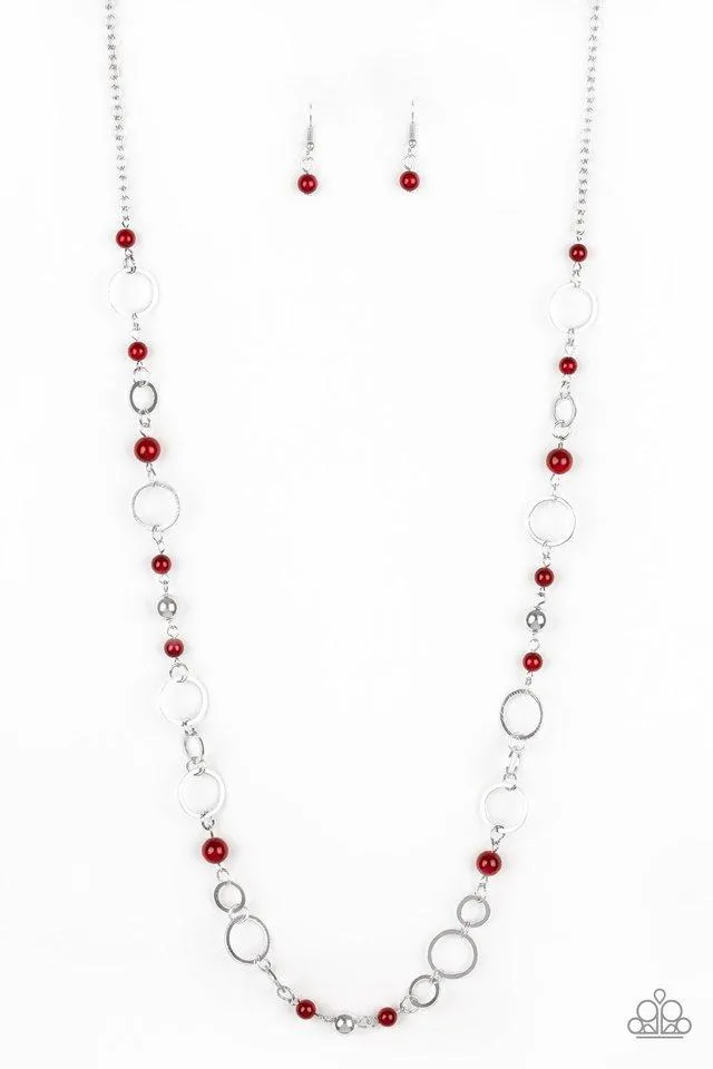 Paparazzi Necklace ~ Kid In A Candy Shop - Red