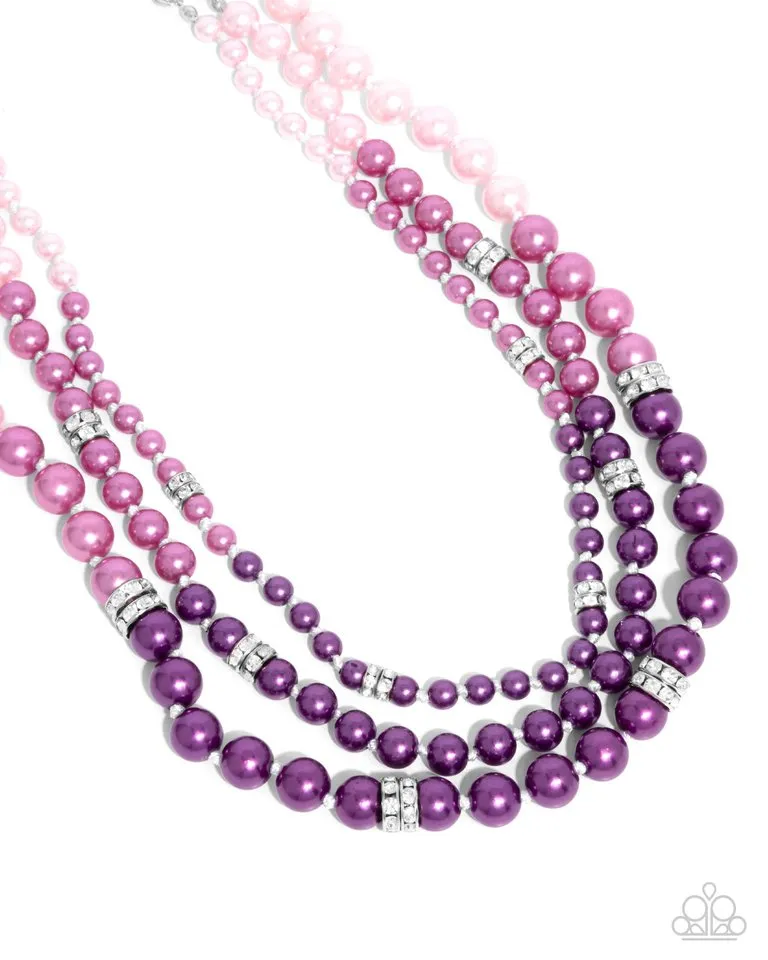 Paparazzi Necklace ~ Ombré Ornament - Purple
