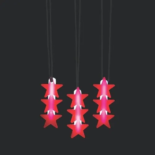 Patriotic Star Glow Necklaces