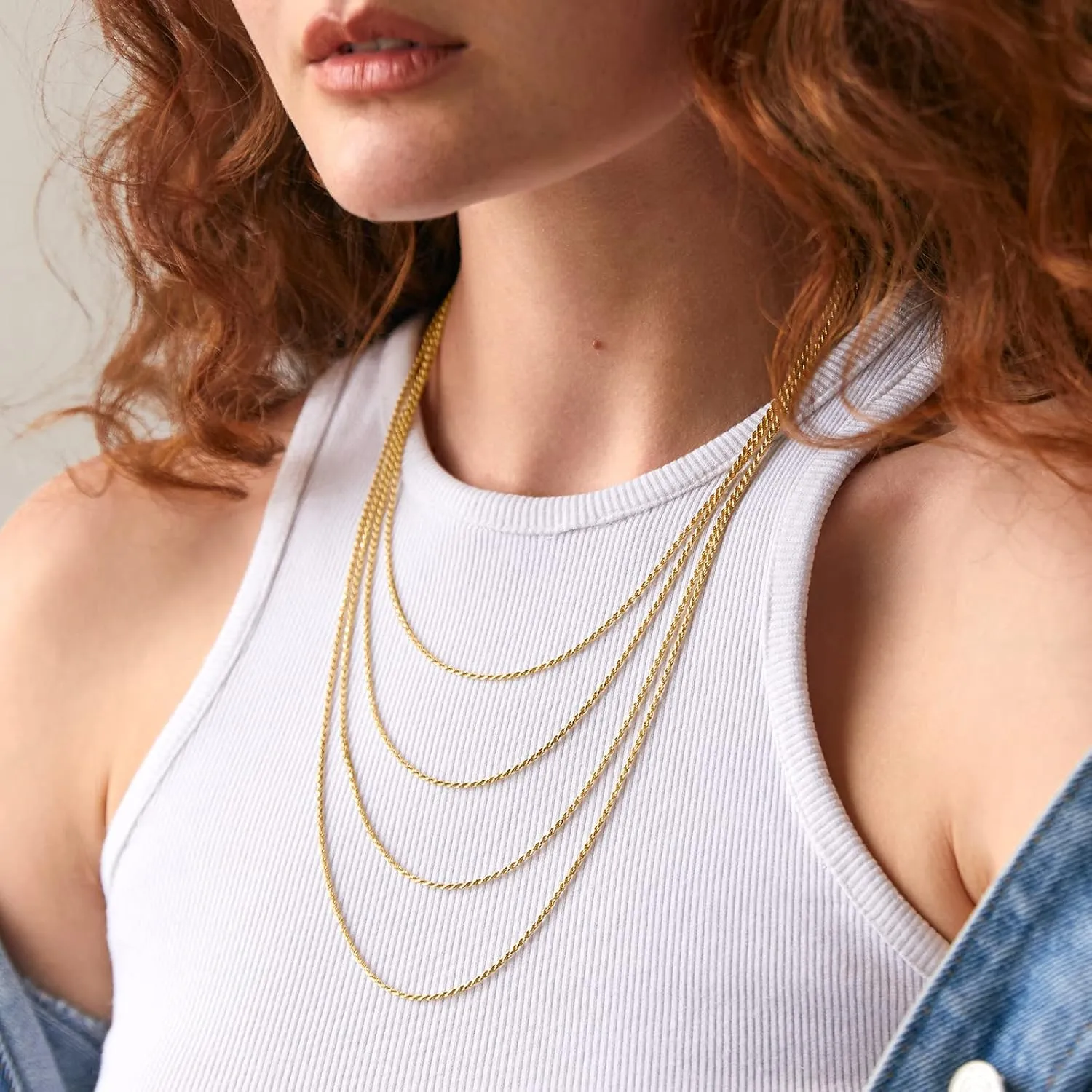 PAVOI Italian Solid 925 Sterling Silver, 22K Gold Plated Chain Necklaces | Snake, Square Box, Cable, Super Flex Curb, Miami Cuban and Rope Diamond-Cut Herringbone Necklace for Women and Men | MADE IN ITALY