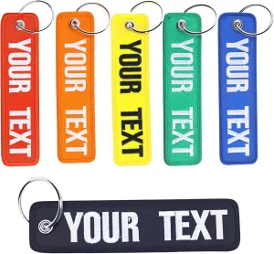 Personalized keychain,Custom embroidered key chain,double sided Embroidery keychain,custom name number tag, key ring accessories,Customized Key Ring Accessories