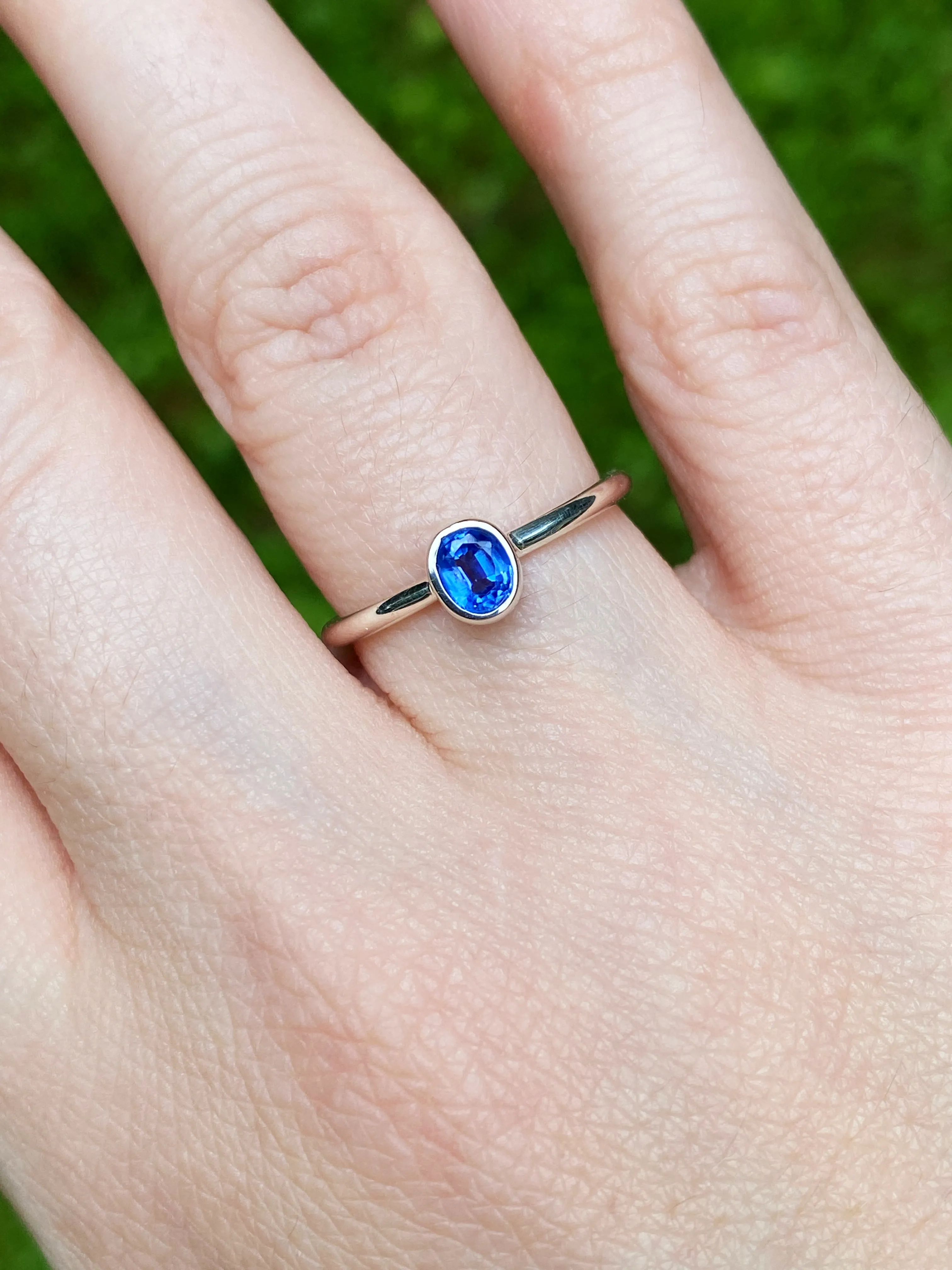 Petite Cut Kyanite Ring