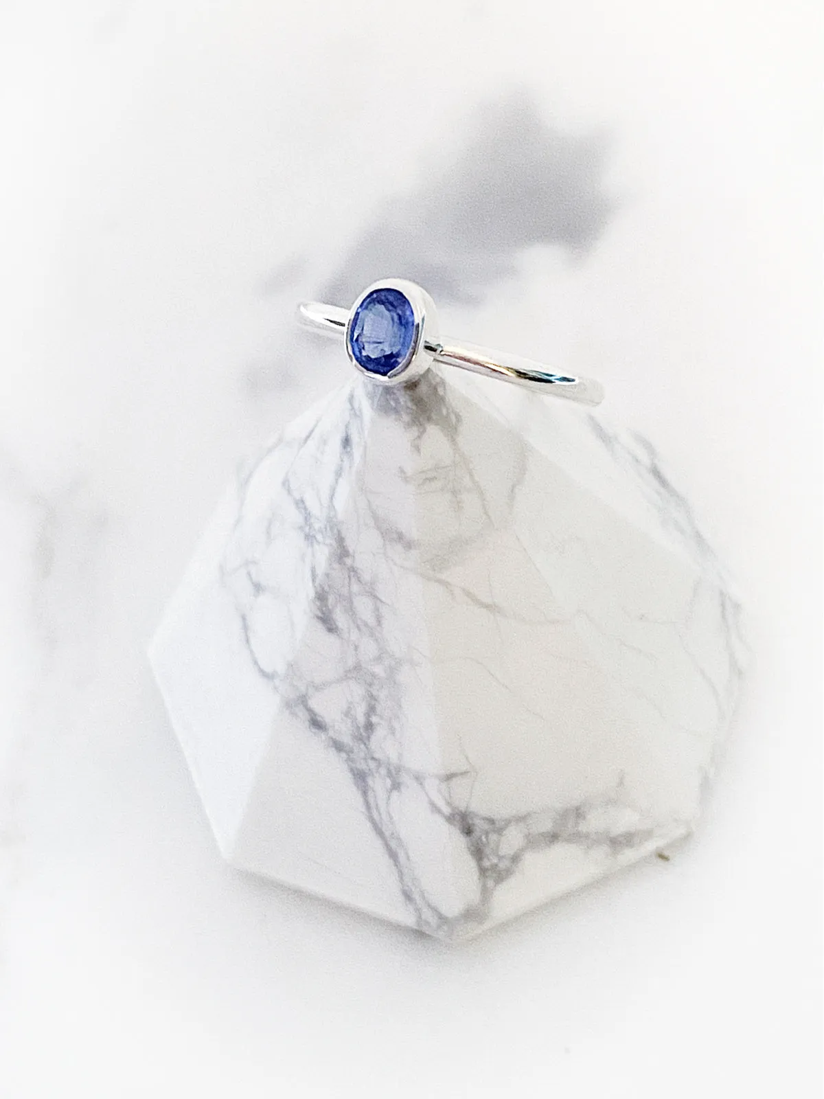 Petite Cut Kyanite Ring