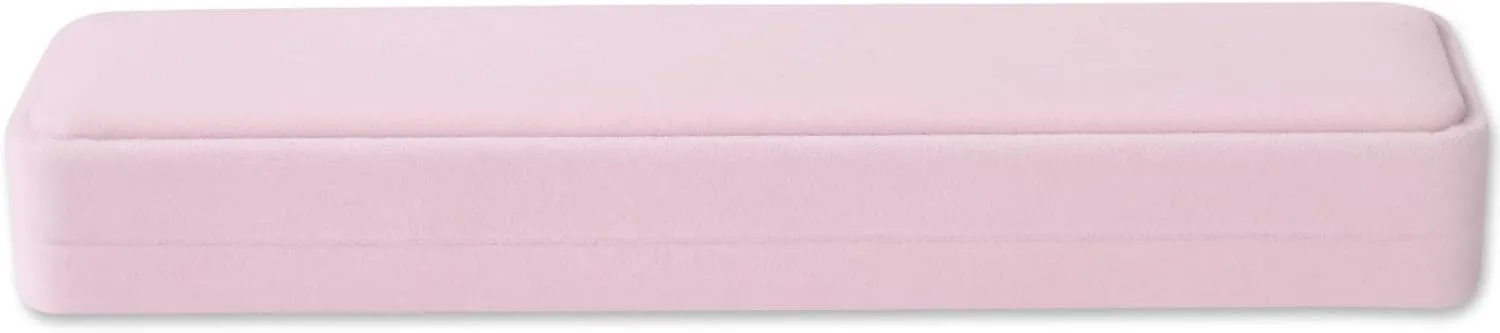 Pink Velvet Long Chain Bracelet Necklace Watch Storage Box Gift Case, Premium Gorgeous Jewelry Display Box for Wedding,Engagement, Proposal, Birthday and Anniversary (Pink)