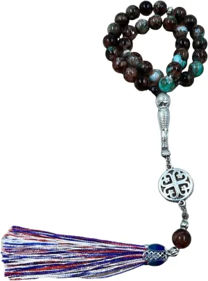 Prayer Beads Bracelet Bead Wristband Religious Wrist Jewelry Religious Accessory Glass Texture Suitable for Daily