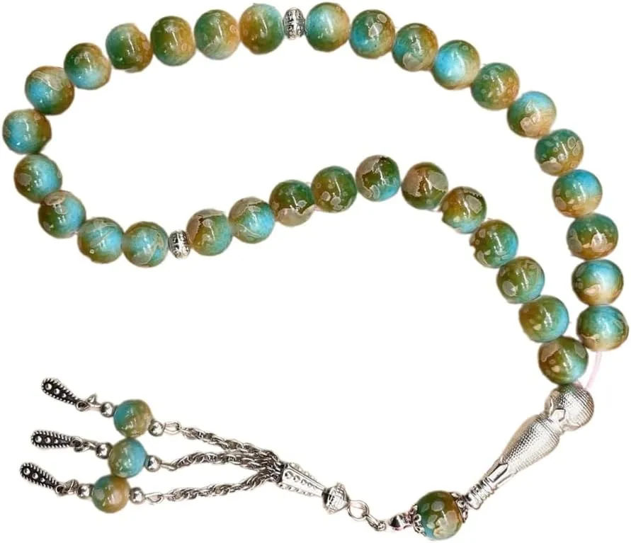 Prayer Beads Bracelet Beads Wristband Religious Wrist Jewelry Religious Accessories Glaze for Daily