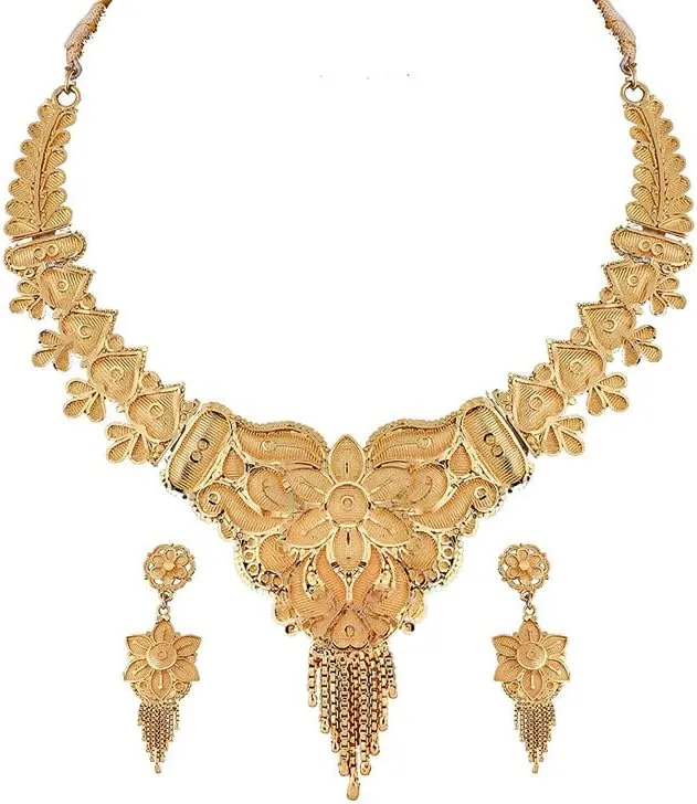 Presents Heavy Golden Choker Necklace Jewelery/Imitation/Jualry/Jwellry Set/Jewellery Set for Women #Aport-1933