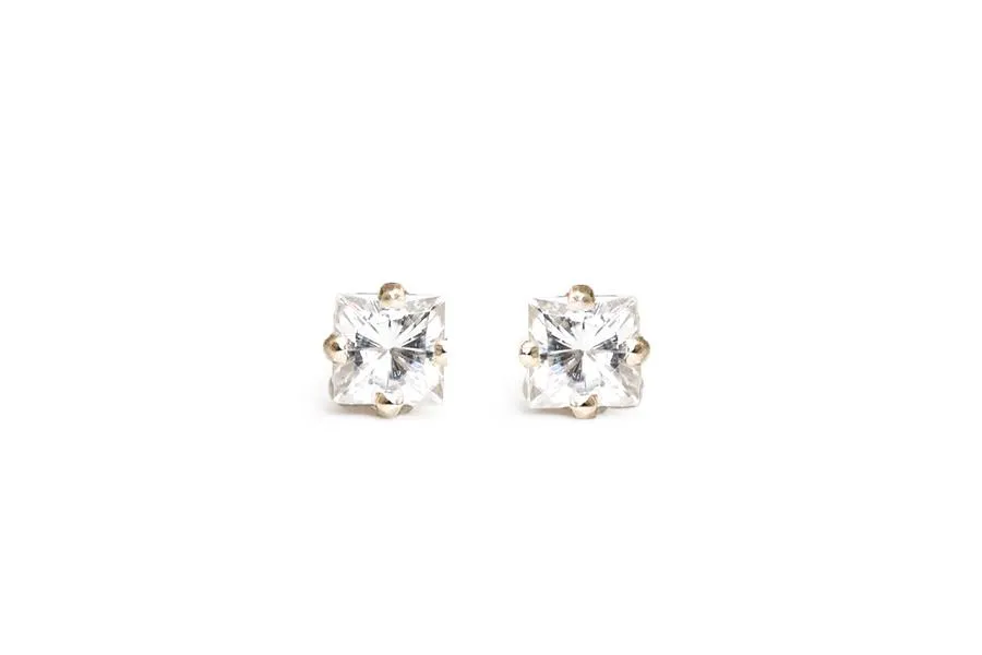 Princess Cut Studs