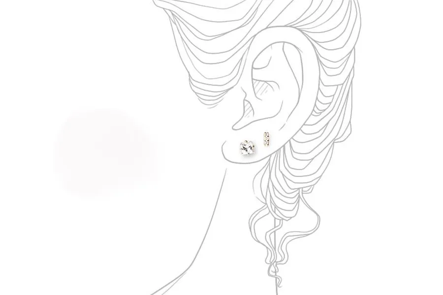 Princess Cut Studs