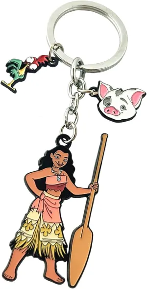 Princess Metal Key Ring Holder Keychain for Women Men