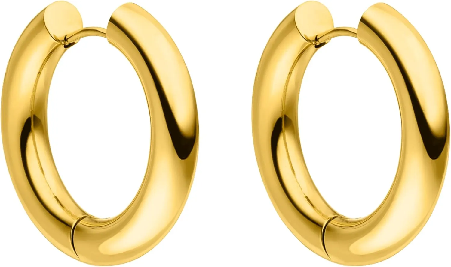 PURELEI Glamorous Earrings  Women's Earrings Made from Durable Stainless Steel  Waterproof Women's Earrings  1.1 inch Diameter  Fashion Jewelry for Your Individual Look