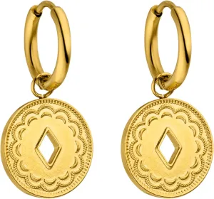 PURELEI Lolani Earrings  18K Gold plated stainless steel jewelry  Water-resistant earrings for women  0,55 inch diameter  Fashion jewelry for your individual look