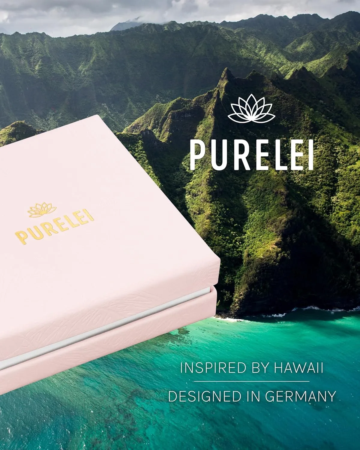 Purelei Powder Ring  Women's Ring, Silver 18K Gold-Plated, Waterproof with Asymmetric Gemstones, Adjustable Size, Gift for Women