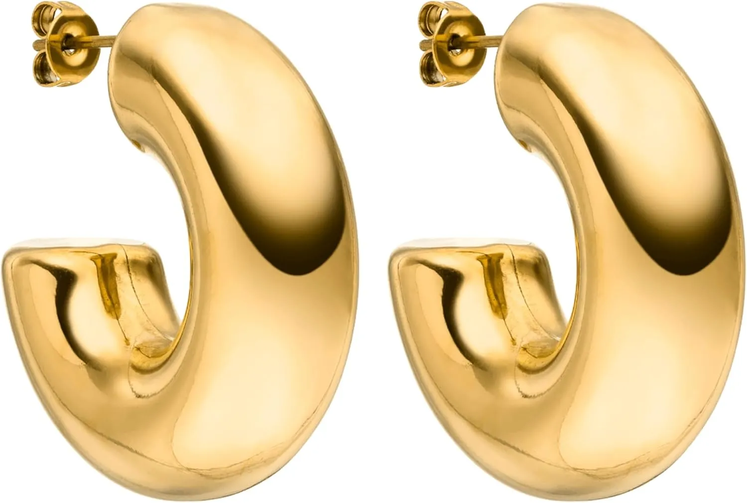 PURELEI Stellar Glow Earrings  stainless steel jewelry  Water-resistant earrings for women  1.22 inch diameter  Fashion jewelry for your individual look