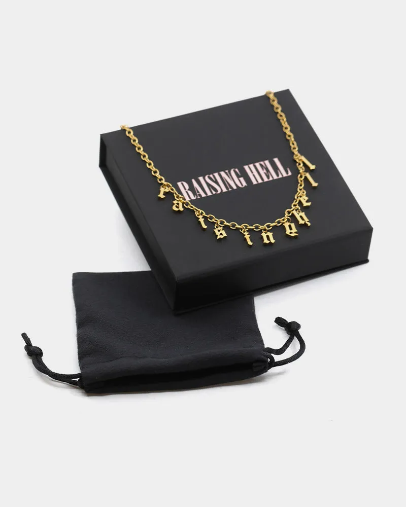 Raising Hell 14" Raising Hell Choker Gold