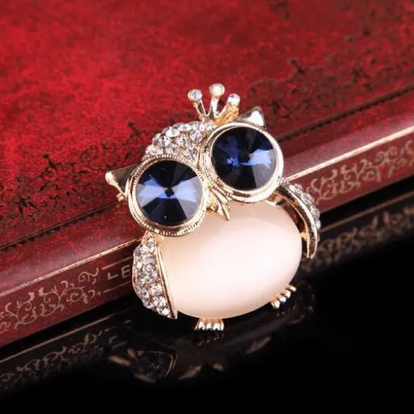 Rhinestone Owl Brooch 水鑽貓頭鷹胸針 KCHM1134