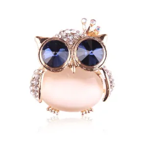 Rhinestone Owl Brooch 水鑽貓頭鷹胸針 KCHM1134