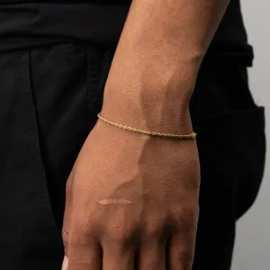 Rope Bracelet (Gold) 2MM