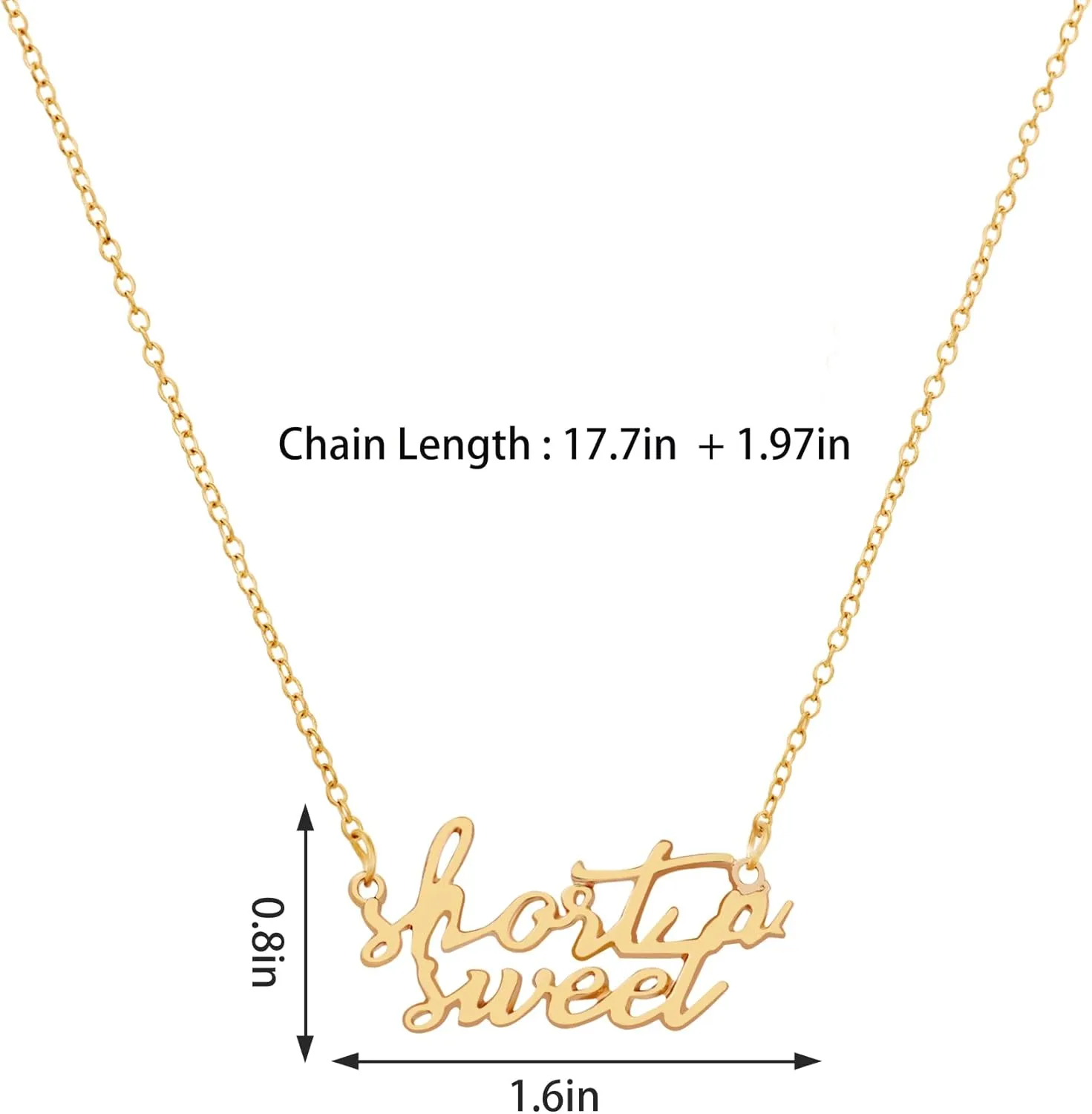 Sabrina  '  Inspired Necklace Jewelry Merch Accessories for Women Fans Costume Outfit Dress Decor