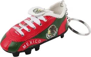 SandT Collection Soccer Shoe Keychains Sneaker with Cleats Country Souvenir Keyrings