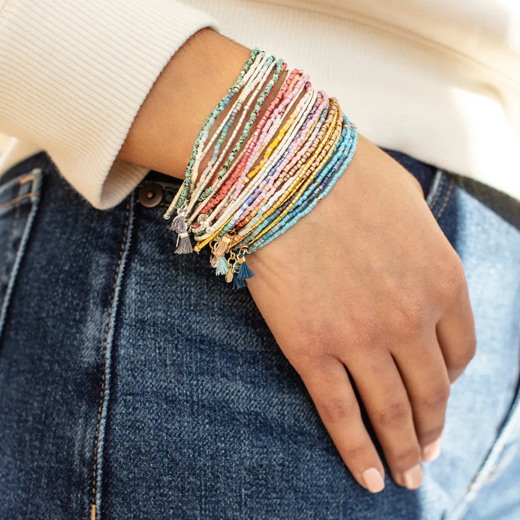 Scout Chromacolor Miyuki Bracelet Trio - Cobalt Multi/Gold