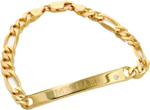 Sett and Co Personalized Choose Your Style Men Chain Bracelet - Custom Inscriptions - Meaningful Gift for Him, Husband - Gift for Father's Day, Christmas, Birthday