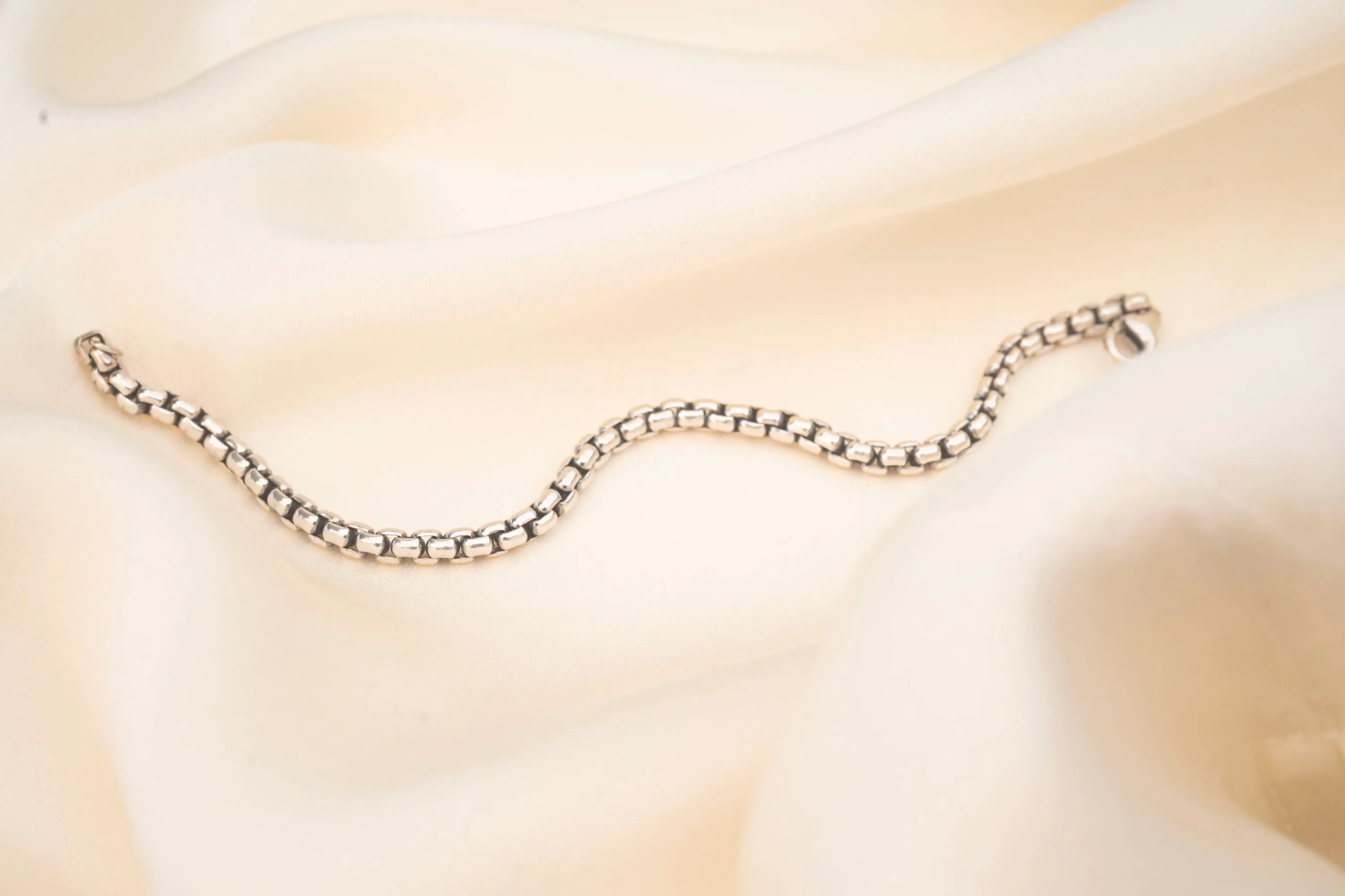 Silver Oxidized Bracelet | 3.7mm