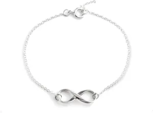 Silverly 925 Sterling Silver Bracelet for Women 16   2 cm - Classic Infinity Symbol Link Chain Bracelet - Friendship Gifts for Women - Friendship Bracelet for Best Friend