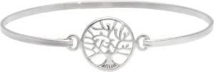 Silverly 925 Sterling Silver Tree of Life Bracelet for Women - Celtic Charm Solid Silver Bangle for Stacking - Hook Pressure Clasp - Friendship Bracelet for Daughter