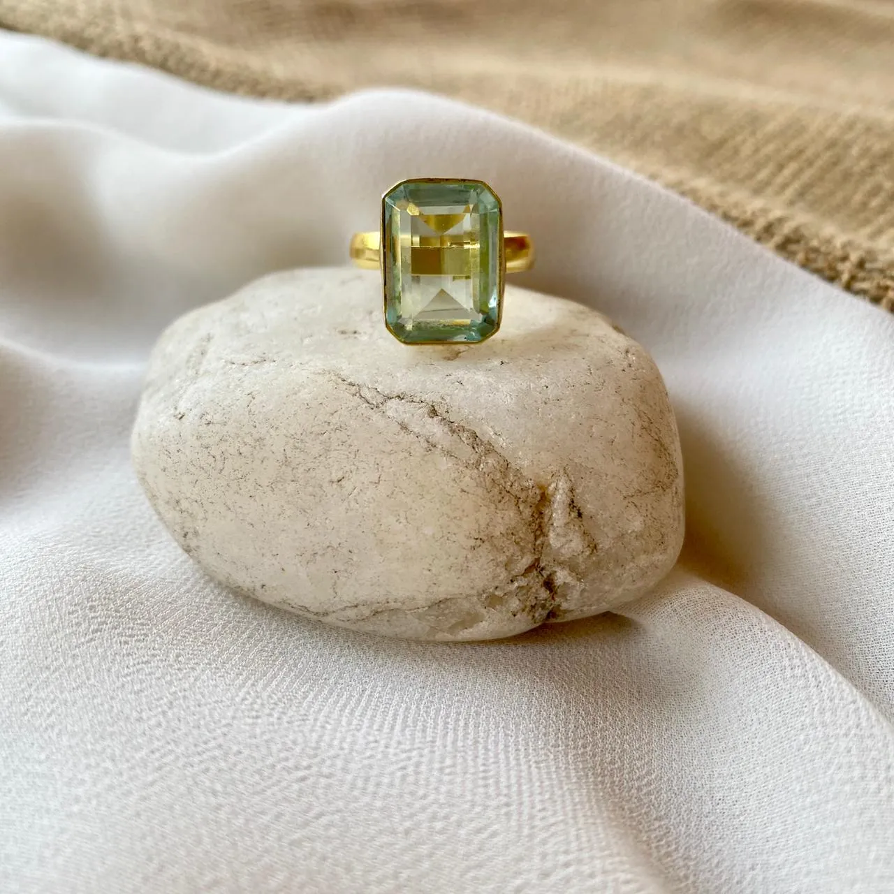 Single Stone Ring (Colour Options) Medium Size