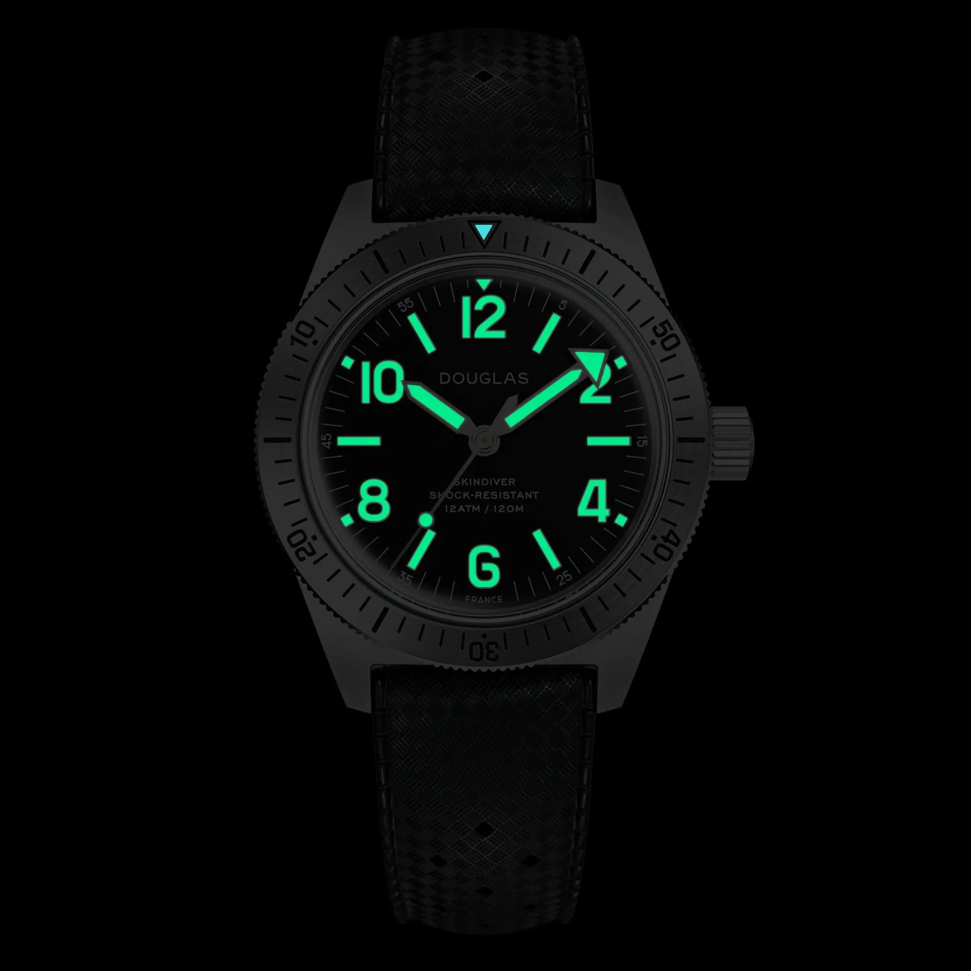 Skindiver Professional Tool-Watch - Green Lum & Black Dial