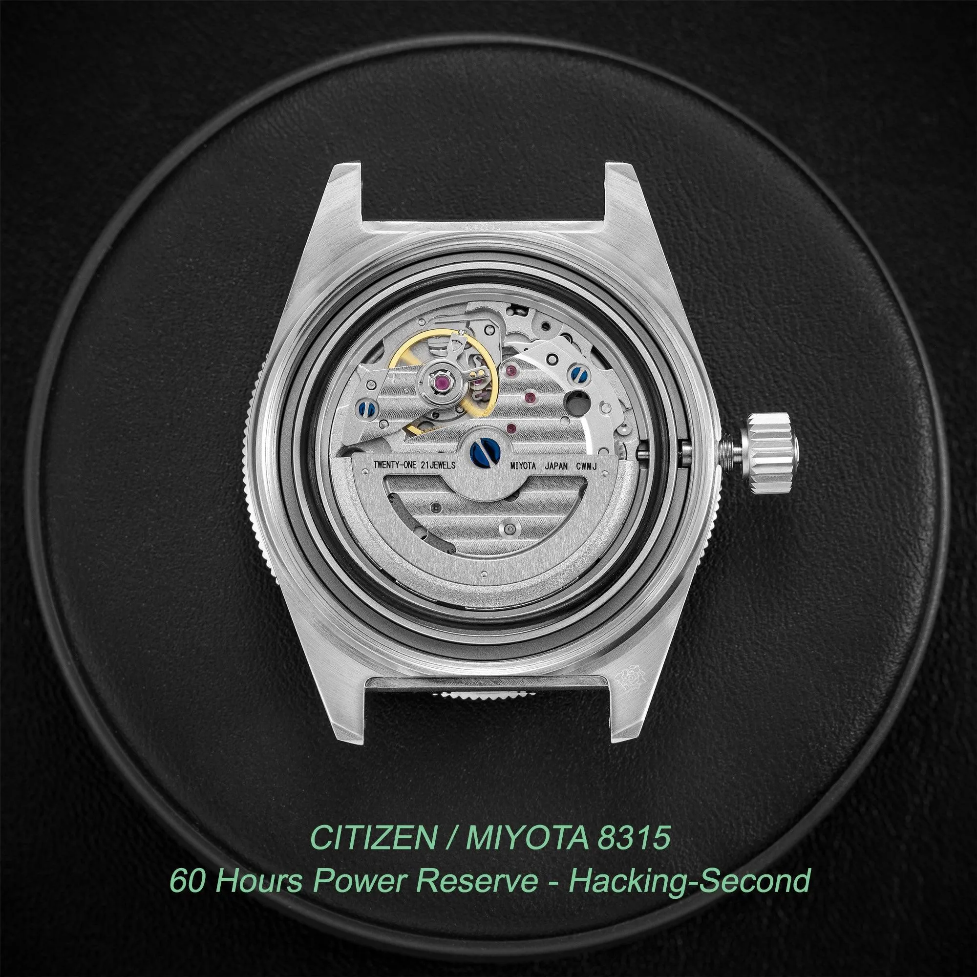Skindiver Professional Tool-Watch - Green Lum & Black Dial