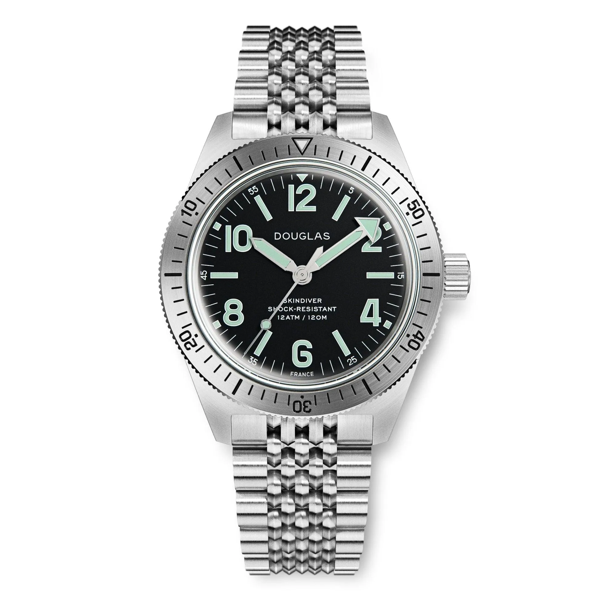 Skindiver Professional Tool-Watch - Green Lum & Black Dial