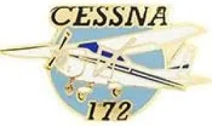 Skyhawk 172 Civilian Aircraft Airplane Hat or Lapel Pin