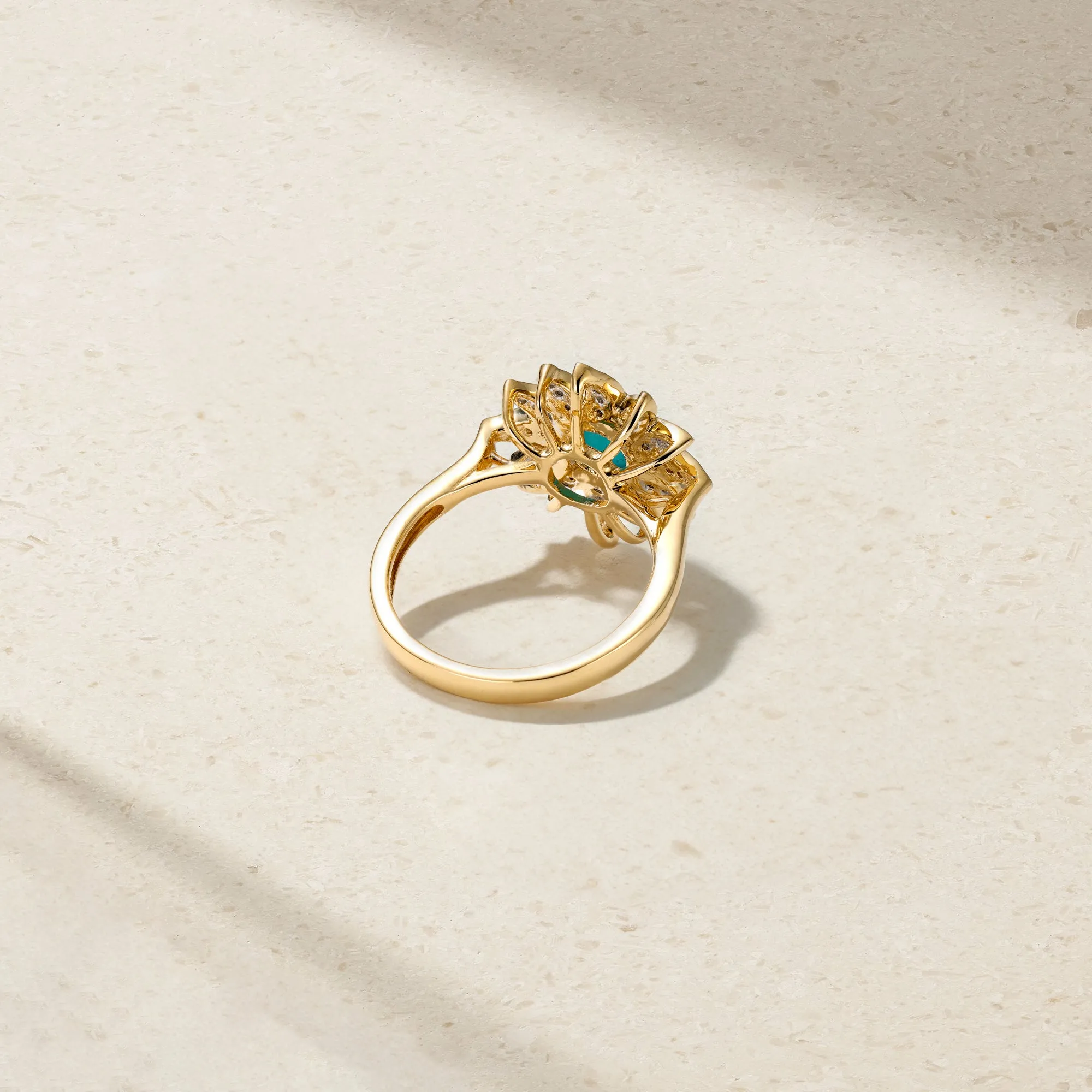 Solstice Turquoise and Diamond Ring