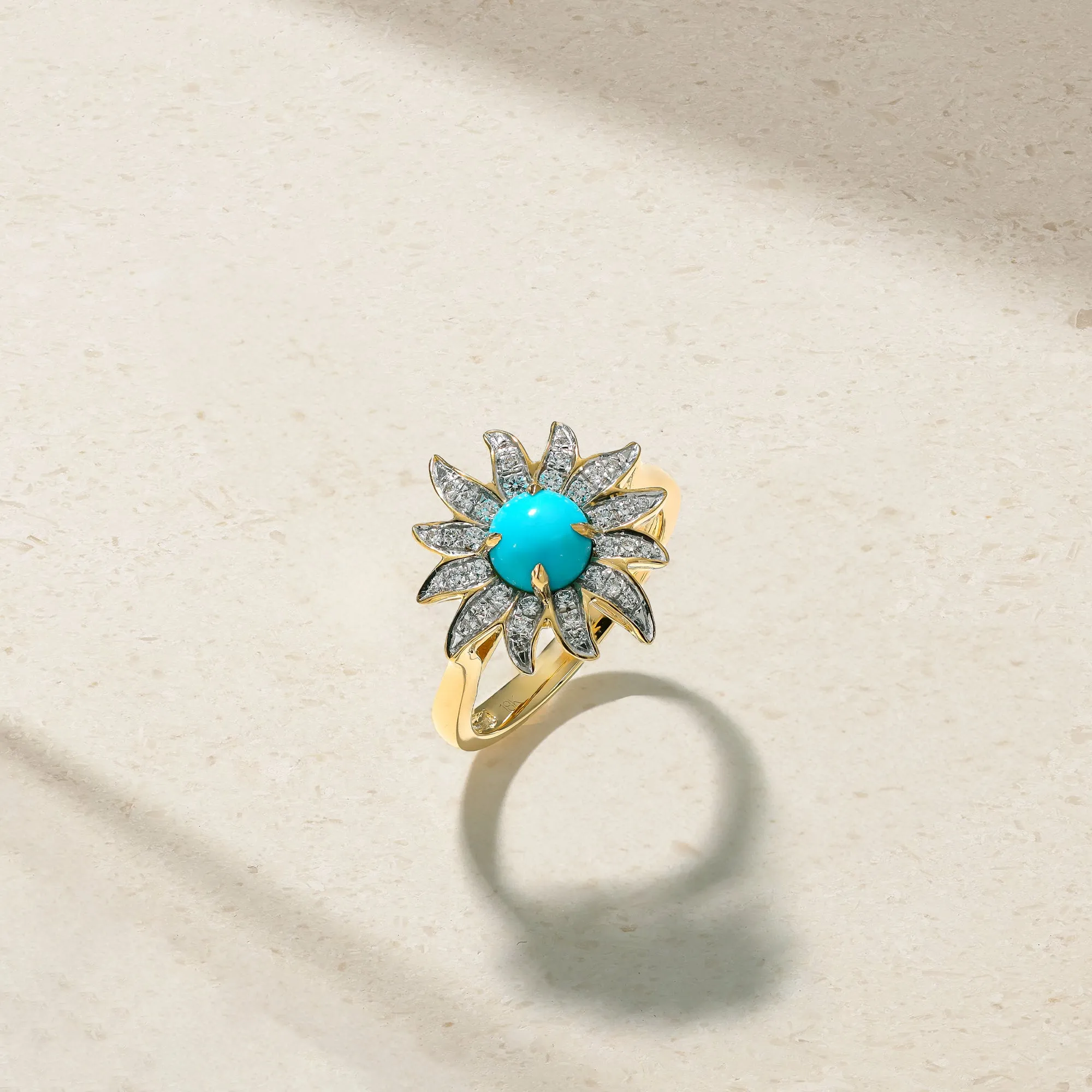 Solstice Turquoise and Diamond Ring