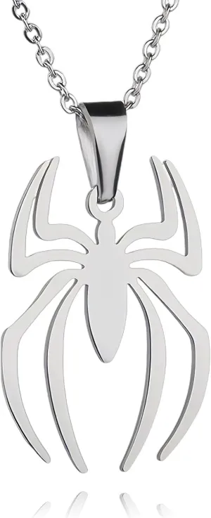 Spider Man Necklace for Women Daily Wear,Cosplay and Ideal Pink Gift for Spider Man Fans Chain