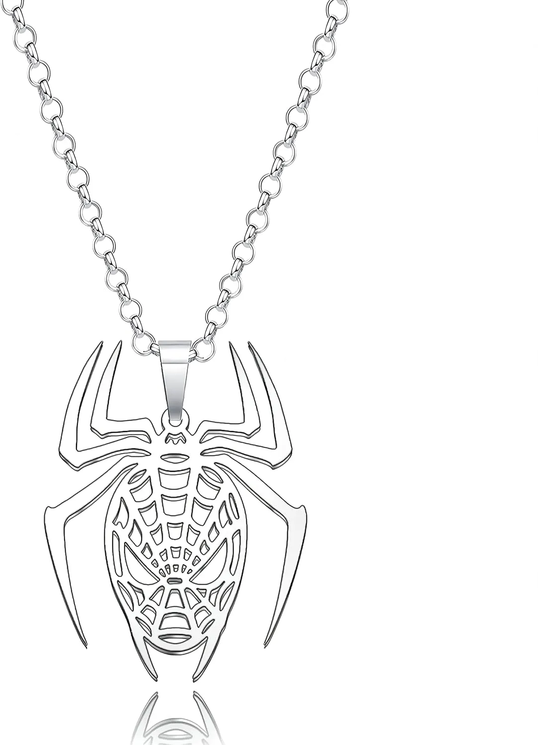 Spider Movie Inspired Hero Gifts: Web Charm Necklace - Halloween Spider Jewelry