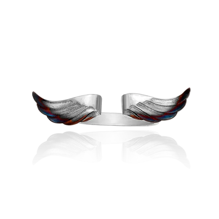 Split Wing Ring with Ember Detail