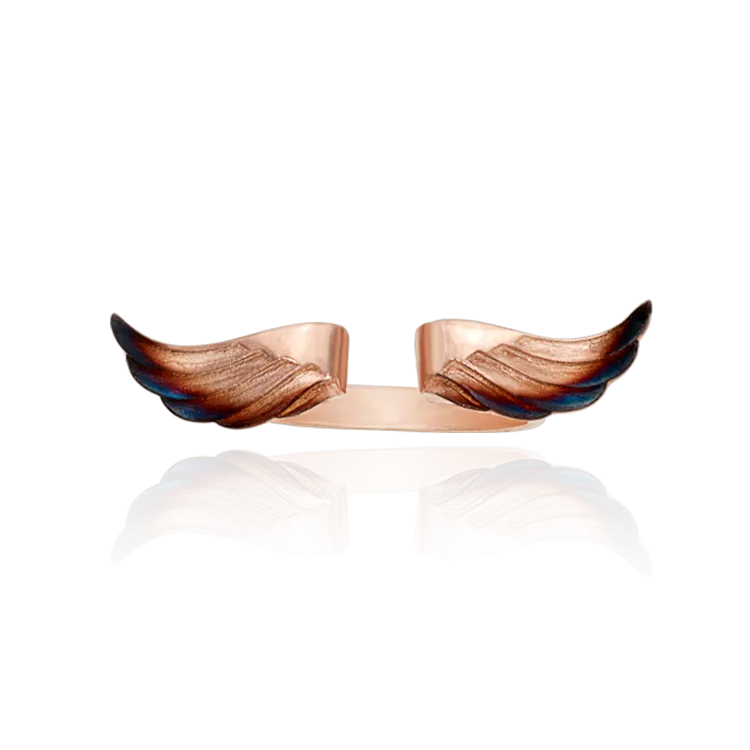 Split Wing Ring with Ember Detail