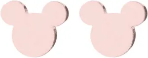 Stainless Steel Cute Mouse Shape Classic Plain Holiday Wedding Stud Earrings