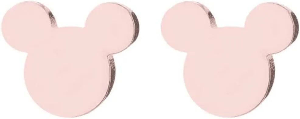 Stainless Steel Cute Mouse Shape Classic Plain Holiday Wedding Stud Earrings