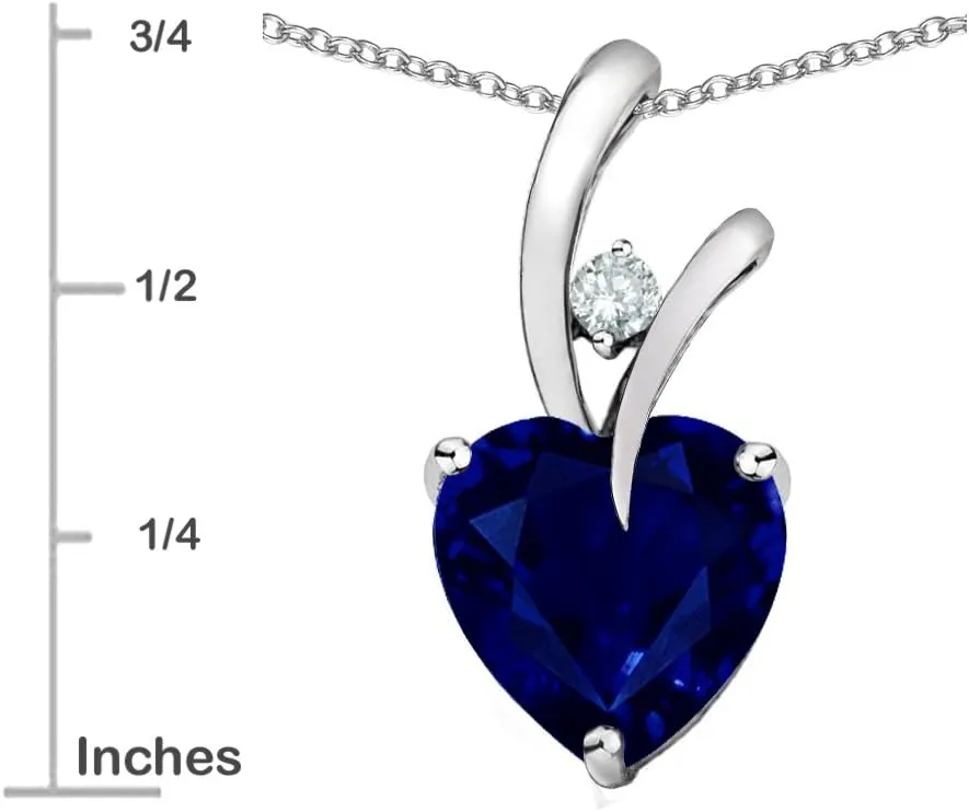 Star K Choice of 10k Gold or Sterling Silver Heart Shape 8mm Endless Love Pendant Necklace