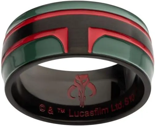 Star Wars Boba Fett Ring - Officially Licensed Authentic Collectible by Lucasfilm, 316L Steel Ring